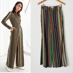 Paris Atelier & other stories SIZE 2 multicolor striped wide leg pants